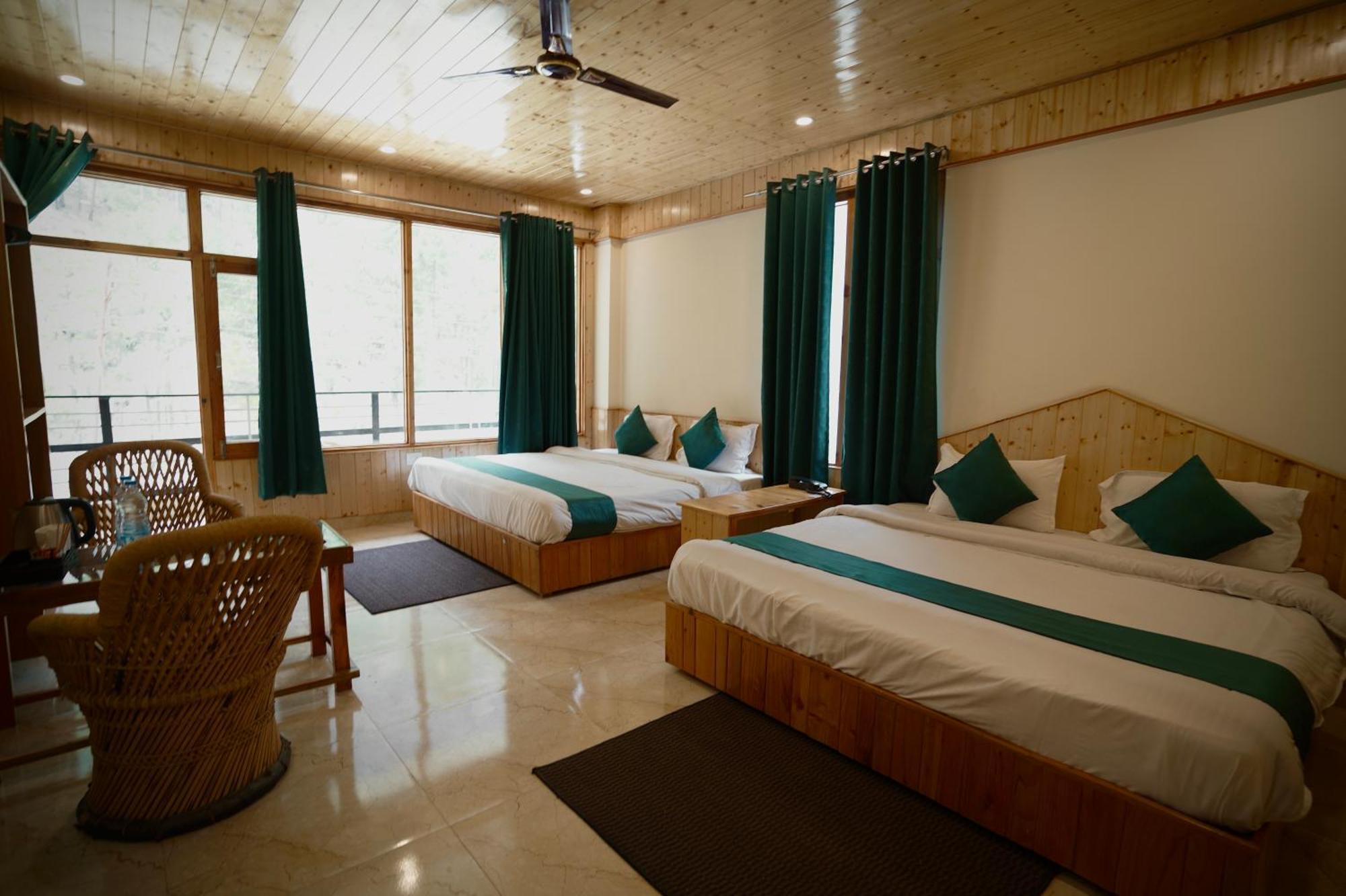 Hotel Mid Orchard Kasol L River Side -Pure Veg Hotel Bagian luar foto