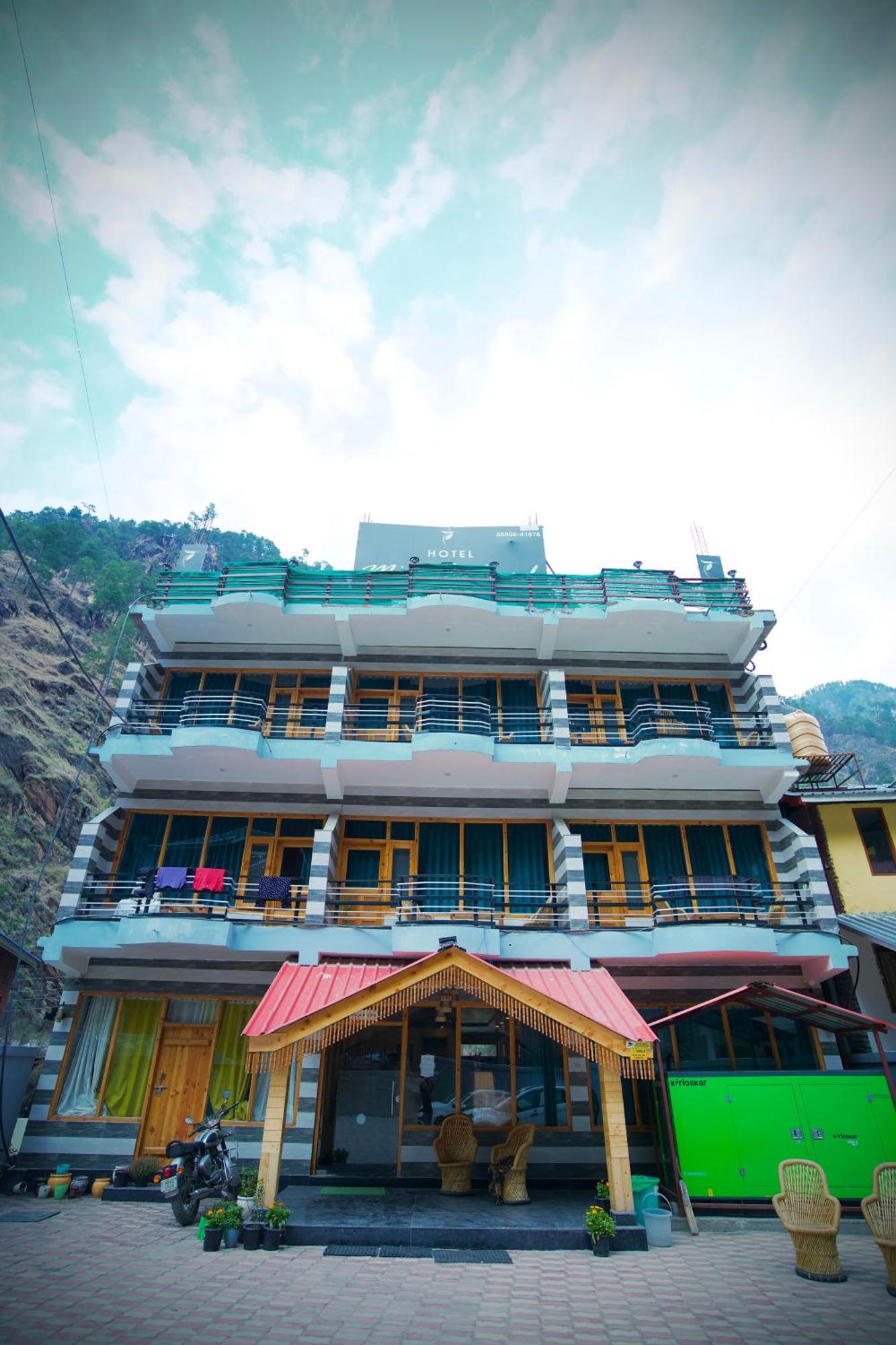 Hotel Mid Orchard Kasol L River Side -Pure Veg Hotel Bagian luar foto